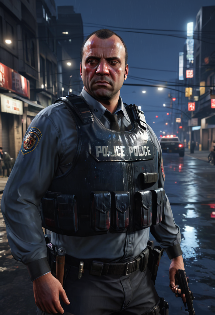 Comandante Vega en uniforme tactico